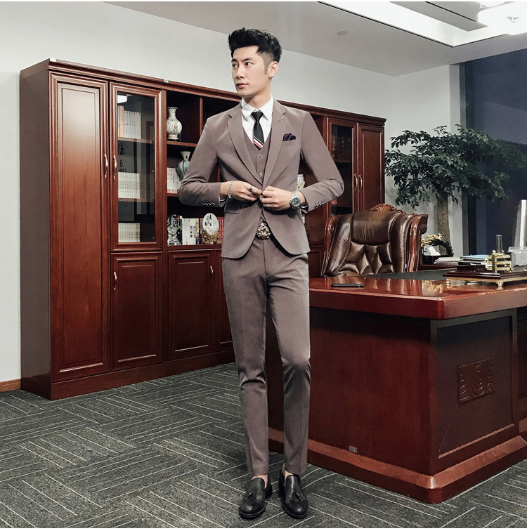 西服套装五件套男士职业装