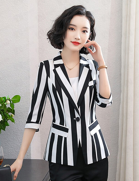 春秋季中袖时尚气质职业女套装裤