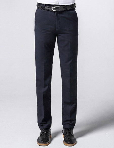 商务休闲免烫弹力正装抗皱男裤子黑色长裤