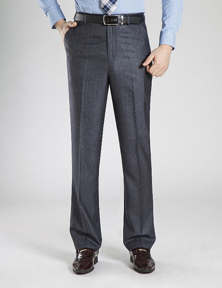 职业装裤子桑蚕丝坠感西裤薄款宽松直筒商务休闲正装男裤