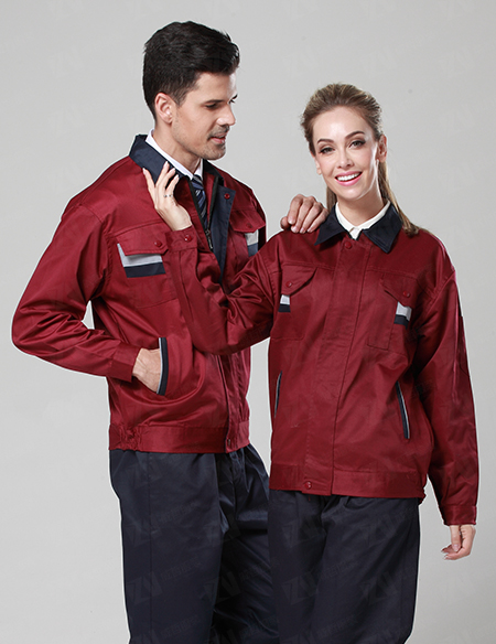 新款拼色夏季短袖套装男女士工装汽修服厂服工程服劳保服 