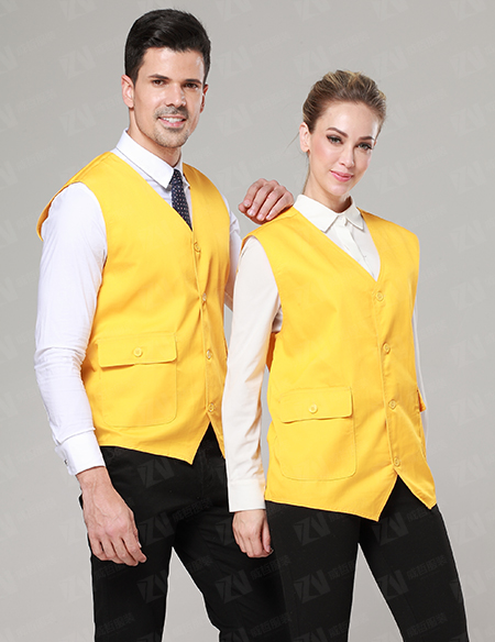 定制logo活动志愿者夏天外穿黄色马甲背心