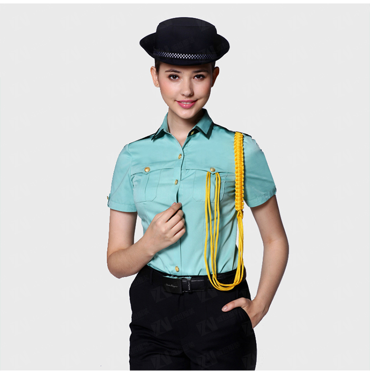 夏季新款短袖女士形象岗售楼部房产工作服物业保安制服