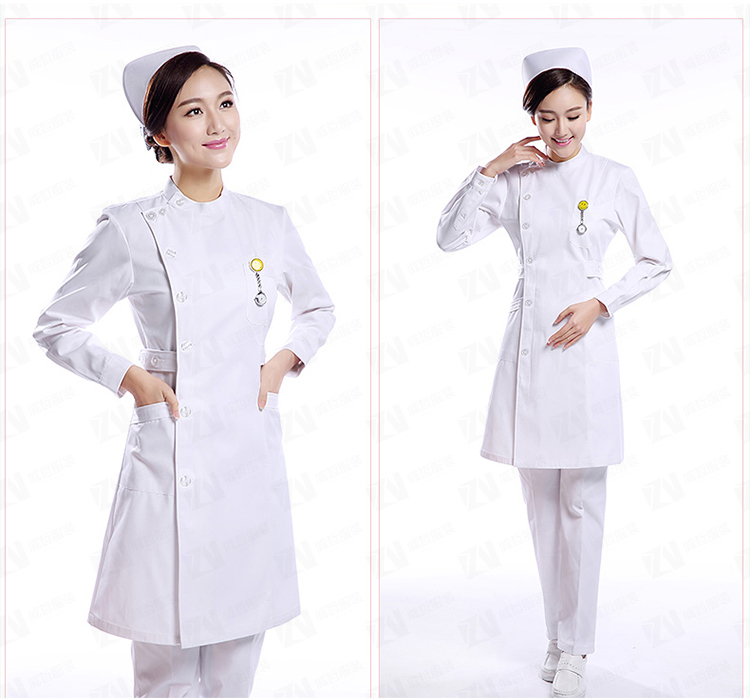 白大褂长袖医生护士服美容工作服