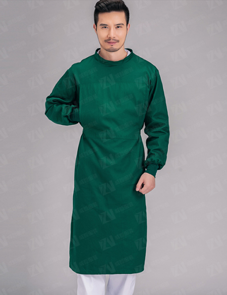 纯棉长袖手术衣手术袍手术室隔离衣