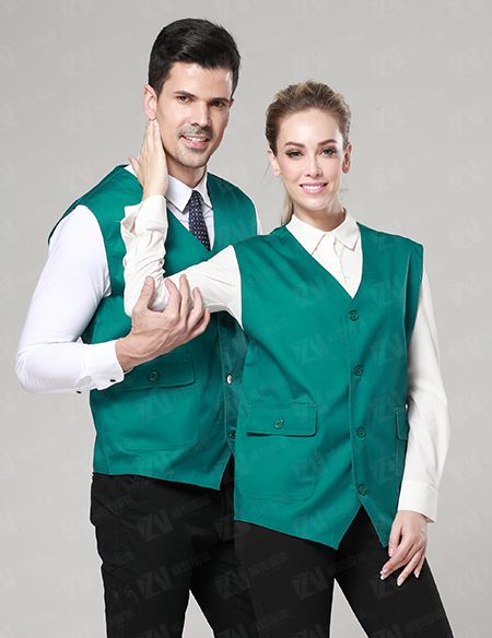 定制logo活动志愿者夏天外穿墨绿色马甲背心