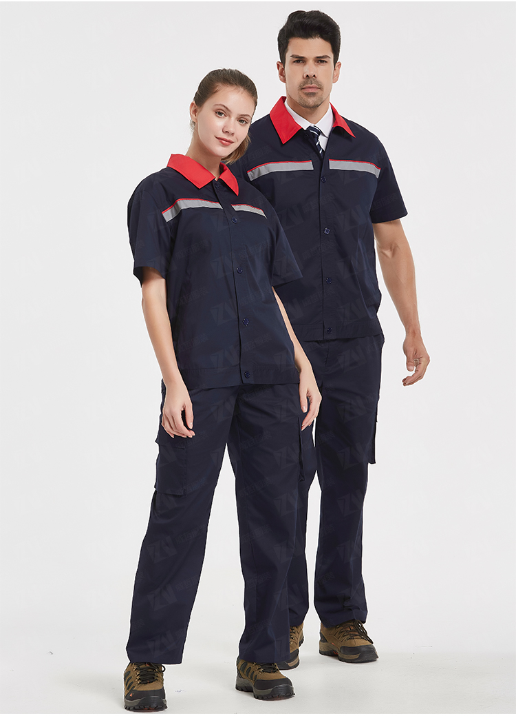 防静电加油站工作服男女式夏季薄款短袖中国石油中国石化工装