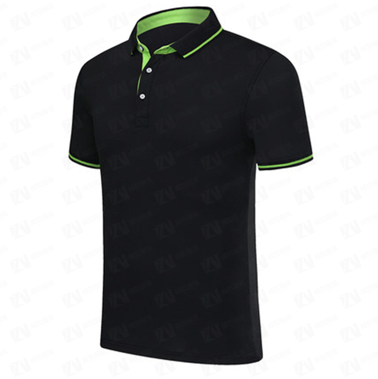 企业定制黑色文化衫定制T恤定制男女款团队服广告Polo衫刺绣印字