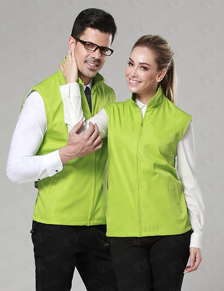 定制logo活动志愿者夏天外穿草绿色马甲背心