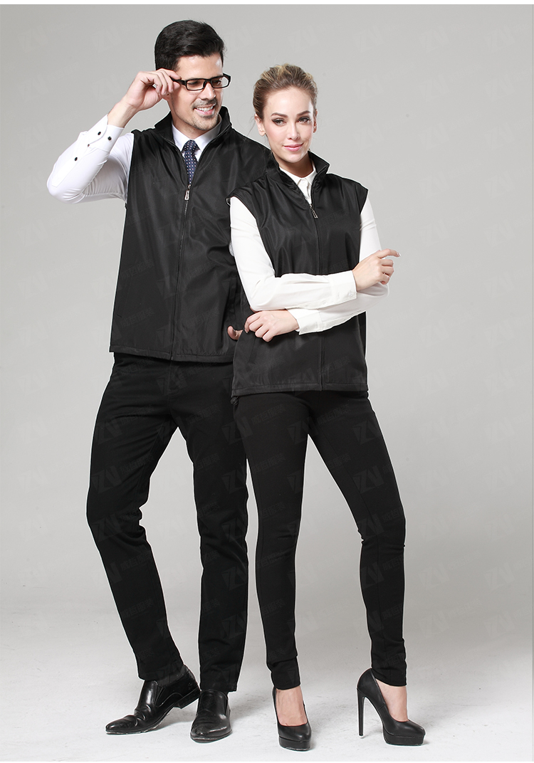 定制logo活动志愿者夏天外穿黑色马甲背心