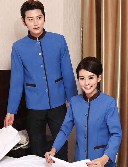 春秋长袖男女士宾馆客房酒店保洁员物业保洁工作服