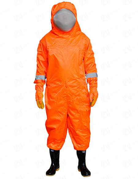 连体全封闭式防马蜂消防防蜂服防毒加厚