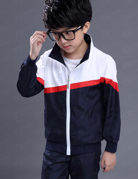 学校校服定制上下拼色男女款运动校服刺绣印字印学校名称logo