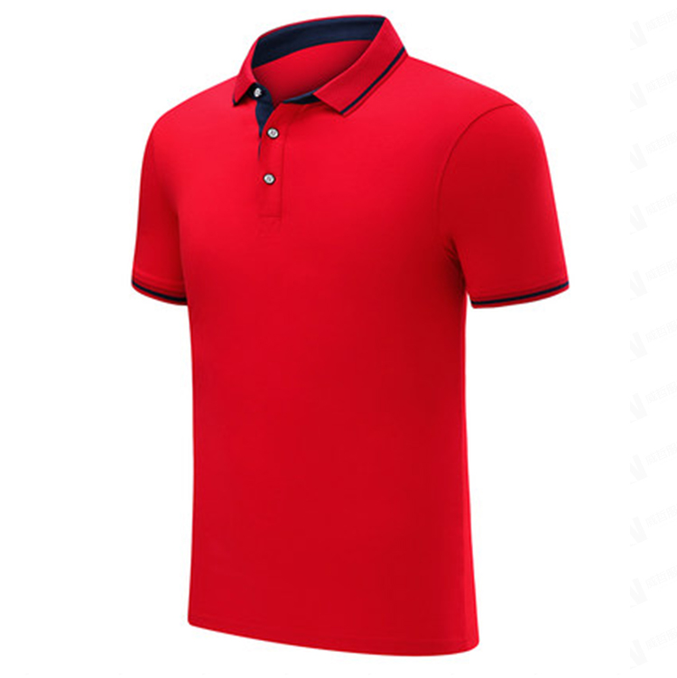 企业定制红色文化衫定制T恤定制男女款团队服广告Polo衫刺绣印字