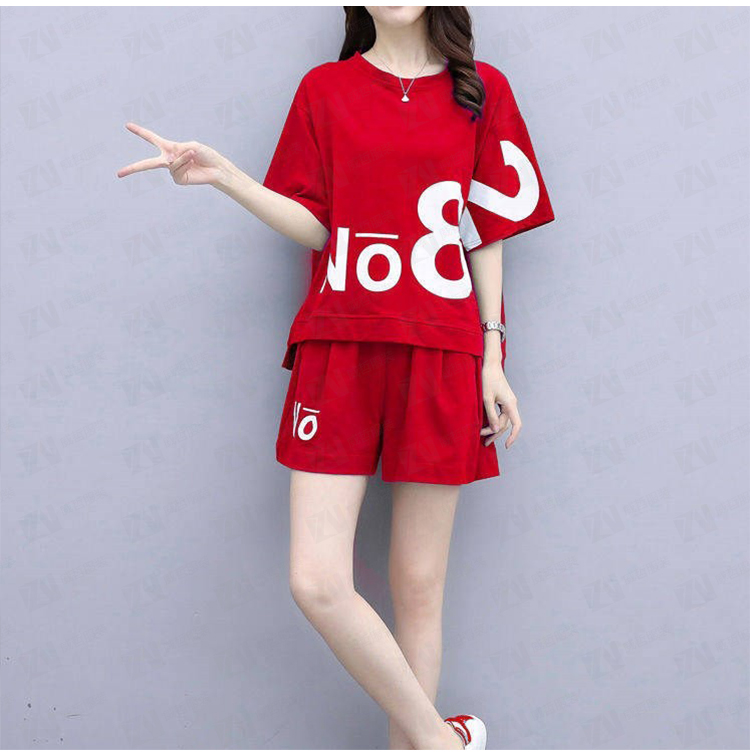 夏季新款女士卫衣套装定制logo