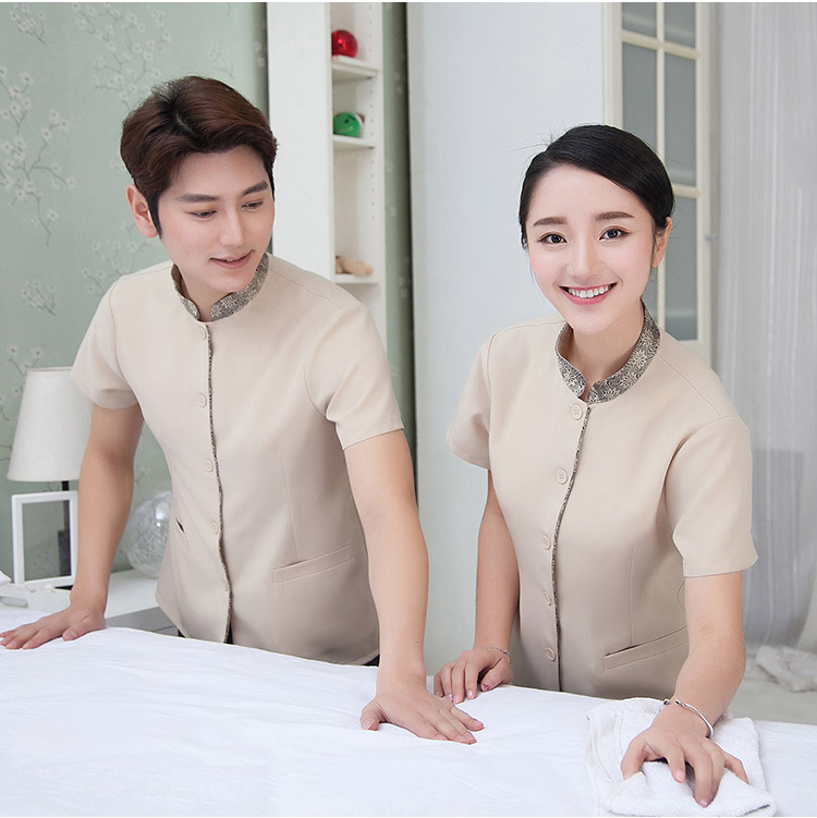 夏季短袖酒店宾馆客房物业保洁工作服
