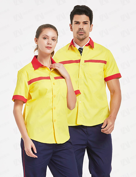 防静电加油站工作服男女式夏季薄款短袖中国石油中国石化工装