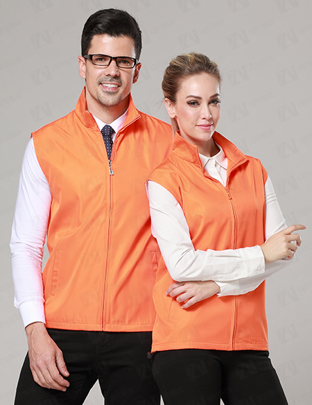 定制logo活动志愿者夏天外穿橙色马甲背心