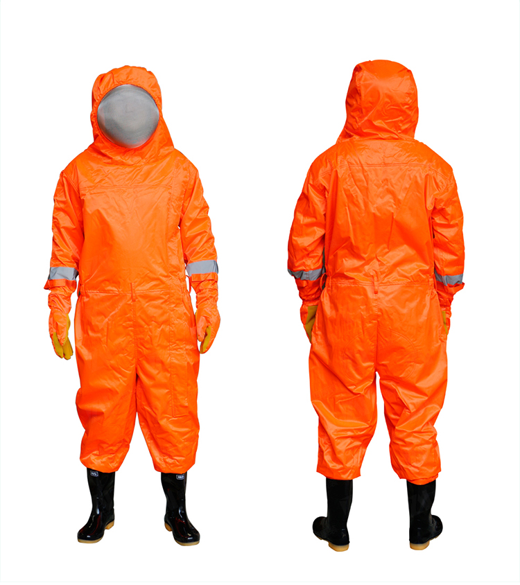 连体全封闭式防马蜂消防防蜂服防毒加厚