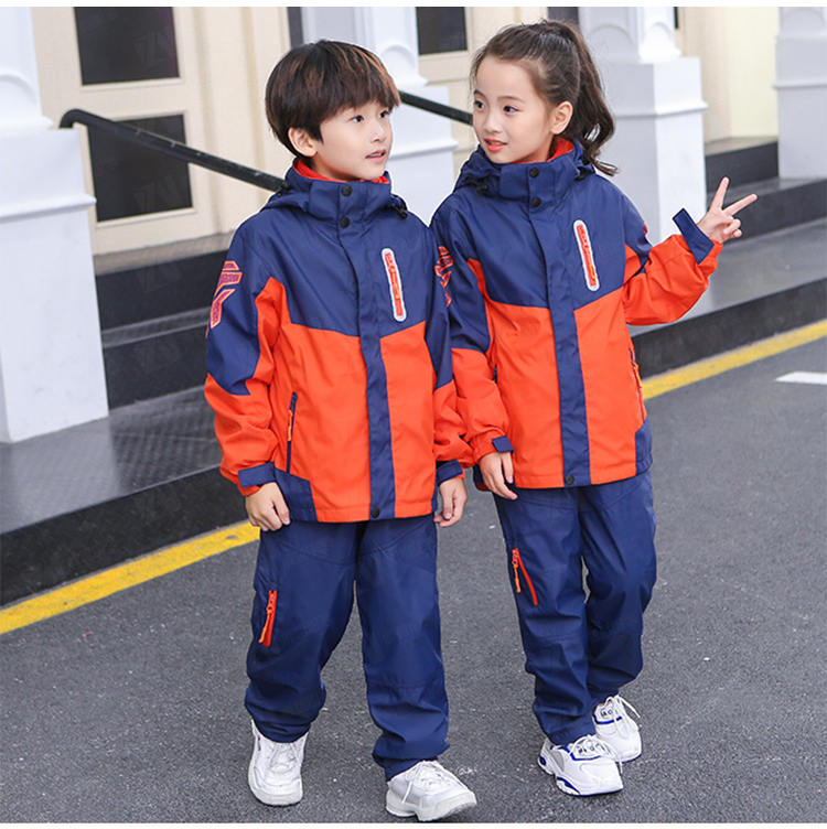 学校校服定制冬季上下拼色男女款运动校服刺绣印字印学校名称logo