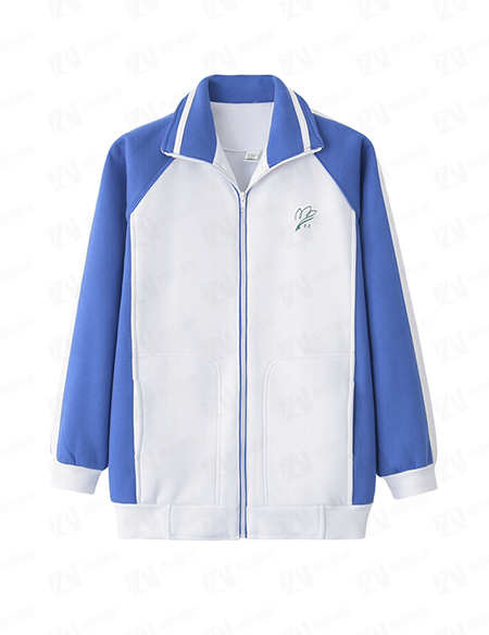 学校校服定制春秋款拼色男女款运动校服刺绣印字印学校名称logo