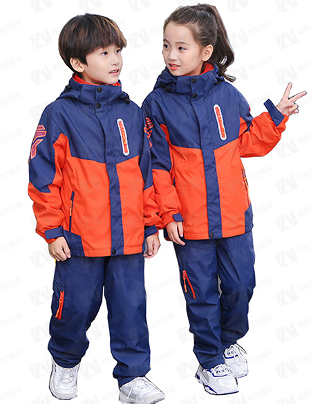 学校校服定制冬季上下拼色男女款运动校服刺绣印字印学校名称logo