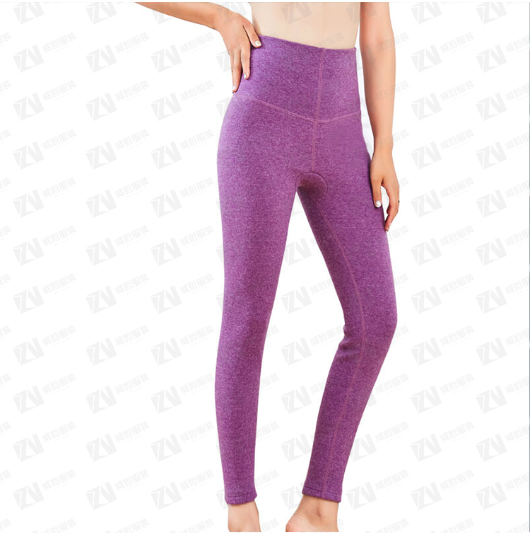 冬装女士高腰加厚加绒贴身保暖棉裤秋裤