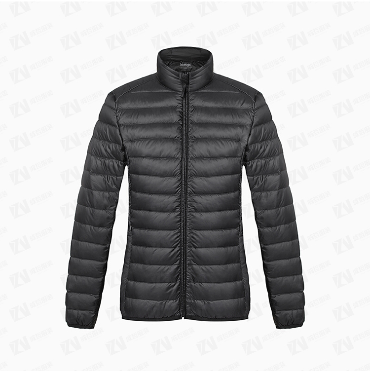 秋冬新款女式黑色短款保暖羽绒服